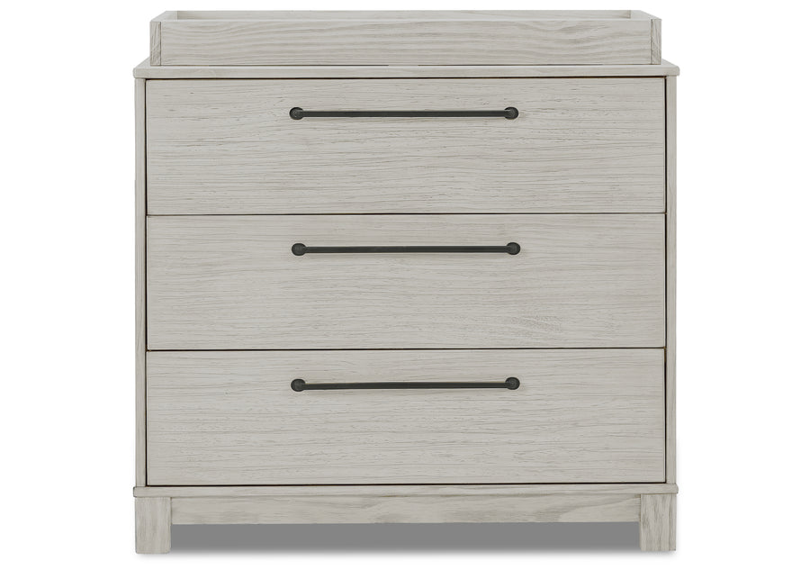 DCB: Rustic Mist (1373) 6-Rustic 3 Drawer Dresser with Interlocking Drawers