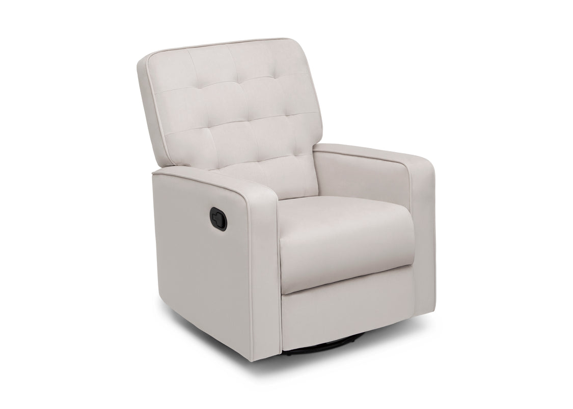 Gray recliner chair on a white background