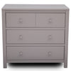 DCB:Grey (026) 17-3 Drawer Dresser with Interlocking Drawers