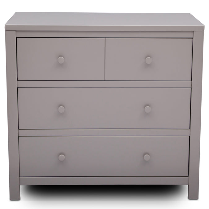 DCB:Grey (026) 17-3 Drawer Dresser with Interlocking Drawers