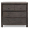 DCB:Rustic Grey (084) 11-Cambridge 3 Drawer Dresser with Interlocking Drawers