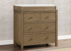 Rustic Acorn (1383) 14-Cambridge 3 Drawer Dresser with Interlocking Drawers