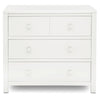 DCB:Bianca White (130) 6-3 Drawer Dresser with Interlocking Drawers