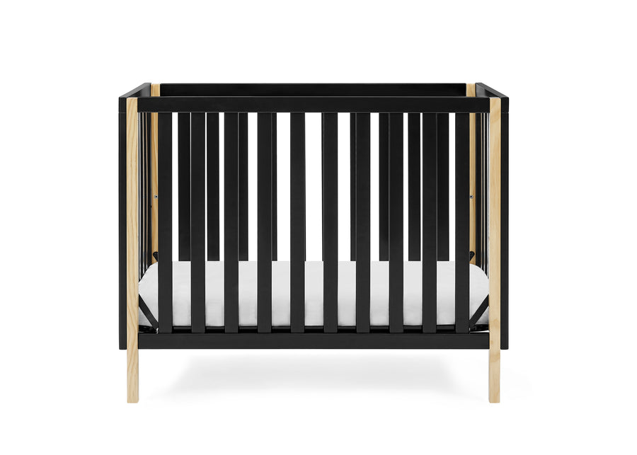 Ebony with Natural (1482) 21-Gio Mini Crib with 2.75-Inch Mattress