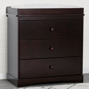 Skylar 3 Drawer Dresser with Changing Top and Interlocking Drawers 10-Skylar 3 Drawer Dresser with Changing Top and Interlocking Drawers