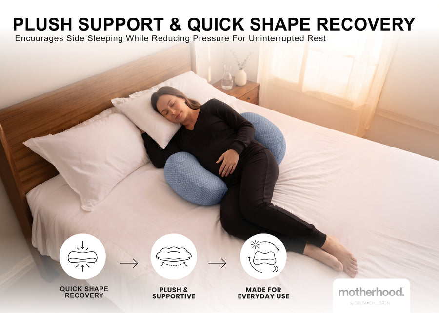 Blue (NO) 12-Pregnancy Support Wedge Pillow
