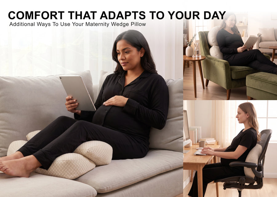 Beige (NO) 5-Pregnancy Support Wedge Pillow