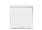 Bianca White (130) 20-Sutton 3 Drawer Dresser with Changing Top and Interlocking Drawers