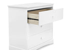 Bianca White (130) 18-Sutton 3 Drawer Dresser with Changing Top and Interlocking Drawers