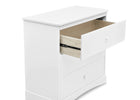 Bianca White (130) 23-Sutton 3 Drawer Dresser with Changing Top and Interlocking Drawers