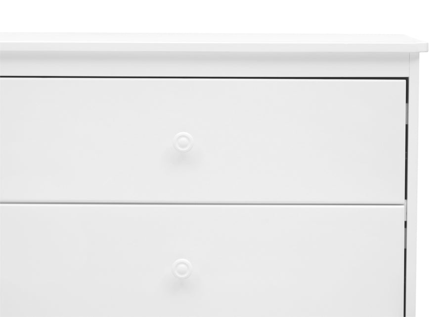 Bianca White (130) 19-Sutton 3 Drawer Dresser with Changing Top and Interlocking Drawers
