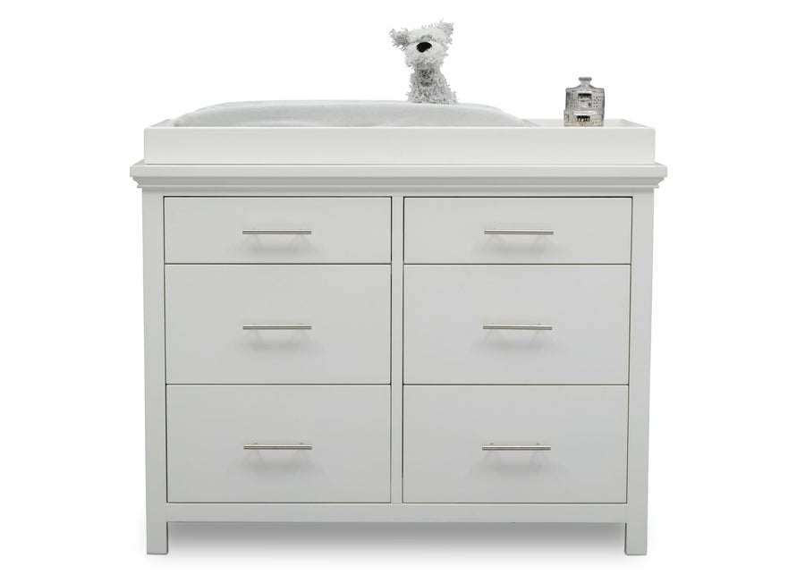 Simmons Kids Bianca White (130) Avery 6 Drawer Dresser with Changing Top 5-Avery 6 Drawer Dresser with Changing Top