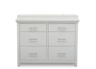 DCB: Bianca White (130) 3-Avery 6 Drawer Dresser with Changing Top