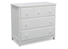 Bianca White (130) 9-3 Drawer Dresser with Interlocking Drawers