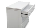 Bianca White (130) 10-3 Drawer Dresser with Interlocking Drawers