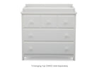 Bianca White (130) 8-3 Drawer Dresser with Interlocking Drawers