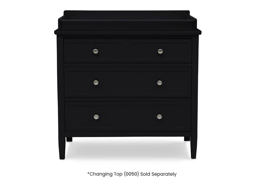 Ebony (0011) 37-Epic 3 Drawer Dresser with Interlocking Drawers