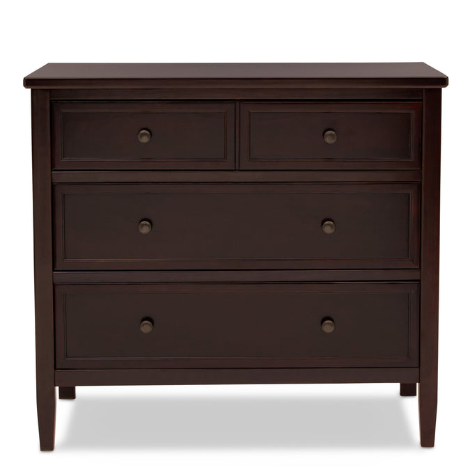 DCB:Walnut Espresso (1324) 35-Epic 3 Drawer Dresser with Interlocking Drawers