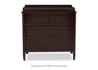 Walnut Espresso (1324) 5-Epic 3 Drawer Dresser with Interlocking Drawers