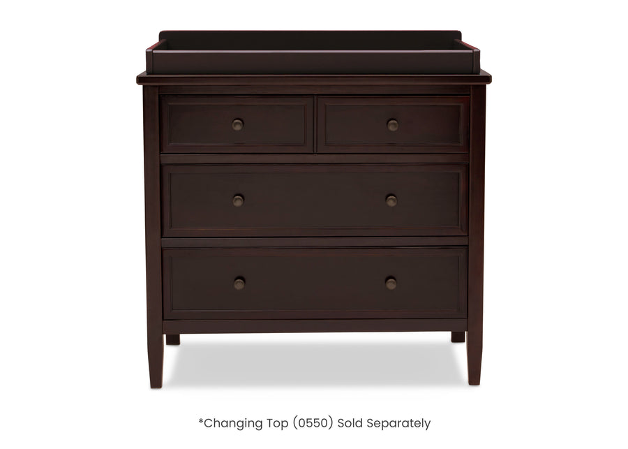 Walnut Espresso (1324) 5-Epic 3 Drawer Dresser with Interlocking Drawers