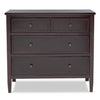 DCB:Dark Chocolate (207) 34-Epic 3 Drawer Dresser with Interlocking Drawers