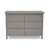 DCB: Grey (026) 8-Haven 6 Drawer Dresser with Interlocking Drawers