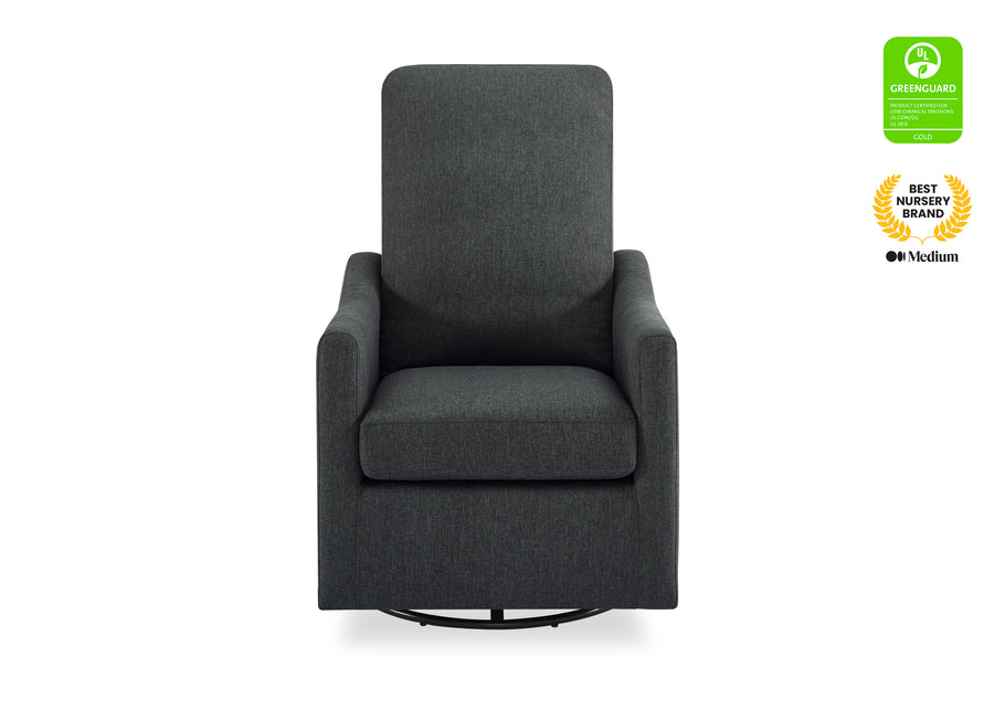 Charcoal Grey (931) 3-Adley Nursery Glider Swivel Rocker Chair