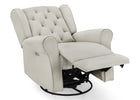 Light Grey Velvet (1484) 7-Emmie Electronic Power Recliner and Swivel Glider with USB Port in LiveSmart Performance Fabric