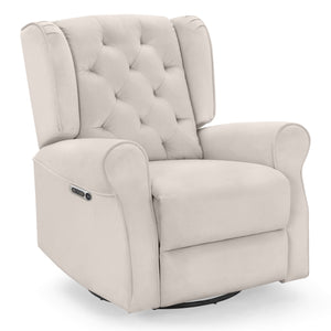 Delta Children Emmie Electronic Power Recliner and Swivel Glider Linen
