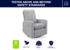 Grey (1485) 25-Cloud Recliner and Swivel Glider with Stain-Resistant Performance Fabric