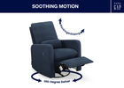 Sailor Blue (1486) 4-Cloud Recliner and Swivel Glider with Stain-Resistant Performance Fabric