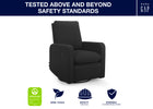 Jet Black (1487) 15-Cloud Recliner and Swivel Glider with Stain-Resistant Performance Fabric