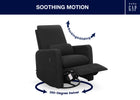 Jet Black (1487) 14-Cloud Recliner and Swivel Glider with Stain-Resistant Performance Fabric