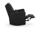 Jet Black (1487) 9-Cloud Recliner and Swivel Glider with Stain-Resistant Performance Fabric