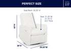 Arctic White (767) 36-Cloud Recliner and Swivel Glider with Stain-Resistant Performance Fabric