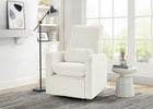White Boucle (1539) 1-babyGap Cloud Recliner with Stain-Resistant Performance Boucle Fabric