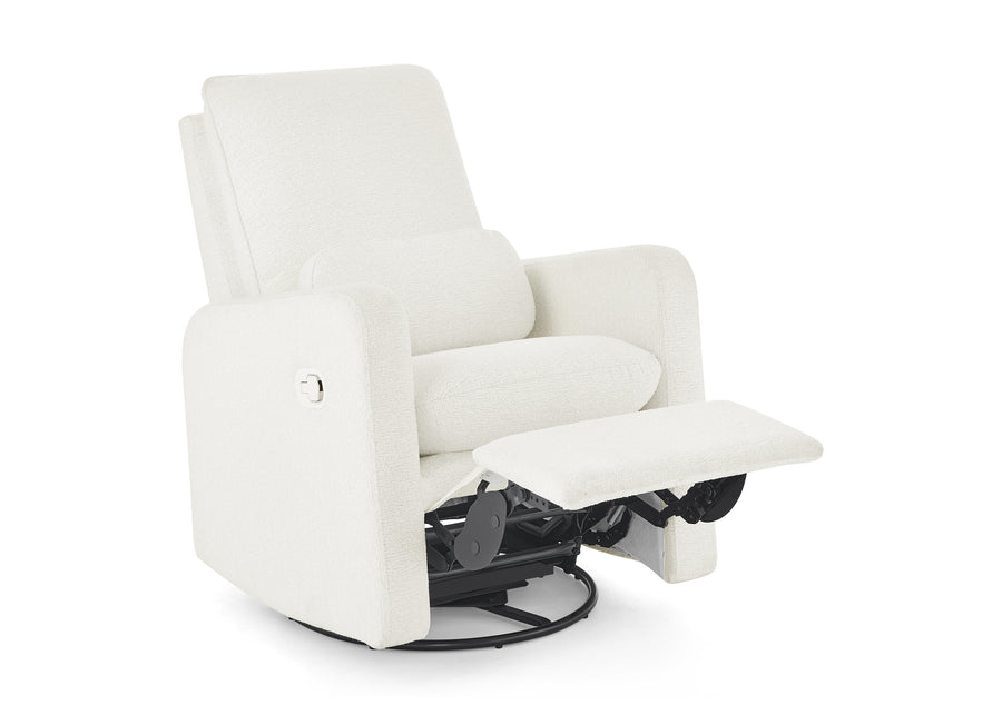 White Boucle (1539) 4-babyGap Cloud Recliner with Stain-Resistant Performance Boucle Fabric