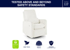 White Boucle (1539) 30-Cloud Recliner and Swivel Glider with Stain-Resistant Performance Fabric