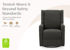 Dark Grey (1455) 40-Mercer Electronic Power Recliner and Swivel Glider with USB-A and Type-C Ports in Stain-Resistant Performance Fabric