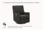 Dark Grey (1455) 36-Mercer Electronic Power Recliner and Swivel Glider with USB-A and Type-C Ports in Stain-Resistant Performance Fabric