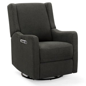 DCB: Dark Grey (1455) 27-Mercer Electronic Power Recliner and Swivel Glider with USB-A and Type-C Ports in Stain-Resistant Performance Fabric