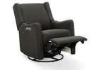 Dark Grey (1455) 20-Mercer Electronic Power Recliner and Swivel Glider with USB-A and Type-C Ports in Stain-Resistant Performance Fabric