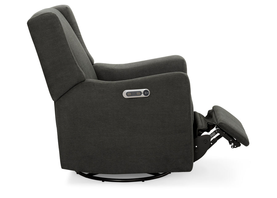 Dark Grey (1455) 43-Mercer Electronic Power Recliner and Swivel Glider with USB-A and Type-C Ports in Stain-Resistant Performance Fabric