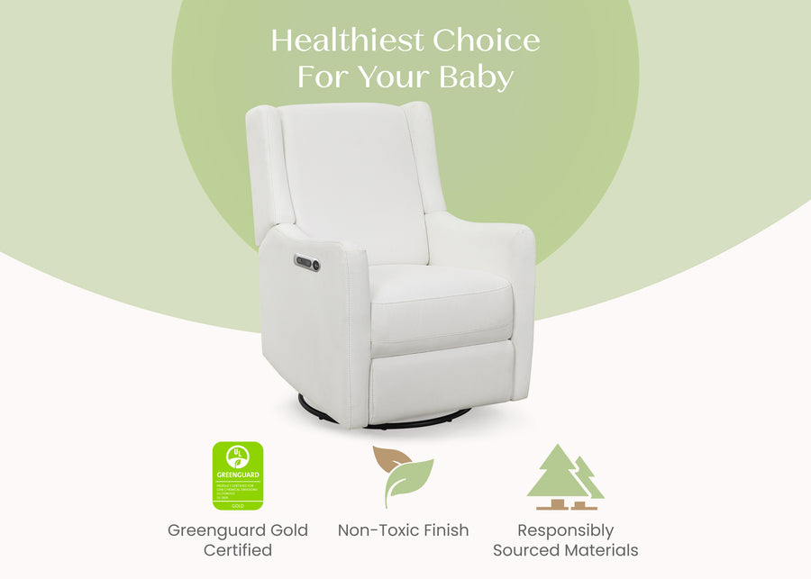 Pearl (1457) 4-Mercer Electronic Power Recliner and Swivel Glider with USB-A and Type-C Ports in Stain-Resistant Performance Fabric