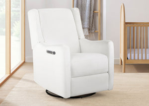 Pearl (1457) 2-Mercer Electronic Power Recliner and Swivel Glider with USB-A and Type-C Ports in Stain-Resistant Performance Fabric