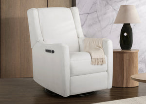 Pearl (1457) 15-Mercer Electronic Power Recliner and Swivel Glider with USB-A and Type-C Ports in Stain-Resistant Performance Fabric