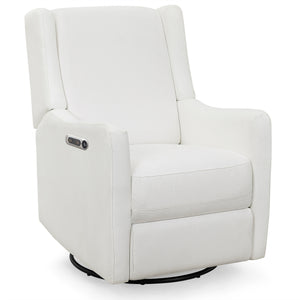 DCB: Pearl (1457) 21-Mercer Electronic Power Recliner and Swivel Glider with USB-A and Type-C Ports in Stain-Resistant Performance Fabric