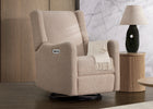 Sand Sherpa (1561) 8-Mercer Electronic Power Recliner and Swivel Glider with USB-A and Type-C Ports in Stain-Resistant Performance Fabric