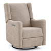 DCB: Sand Sherpa (1561) 12-Mercer Electronic Power Recliner and Swivel Glider with USB-A and Type-C Ports in Stain-Resistant Performance Fabric