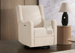 Shell Sherpa (1562) 10-Mercer Electronic Power Recliner and Swivel Glider with USB-A and Type-C Ports in Stain-Resistant Performance Fabric